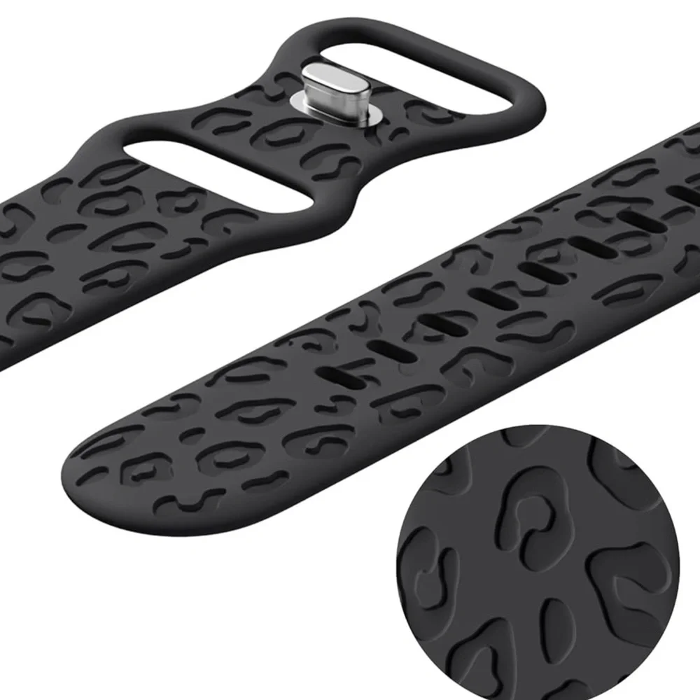 Apple Black Patterned Smartwatch Band